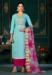 Picture of Medium Aqua Marine Straight Cut Salwar Kameez