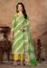 Picture of Amazing Cotton Dark Khaki Straight Cut Salwar Kameez