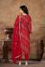 Picture of Amazing Cotton Dark Red Straight Cut Salwar Kameez