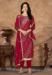 Picture of Sightly Cotton Maroon Straight Cut Salwar Kameez