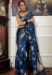 Picture of Bewitching Silk Dark Slate Blue Saree