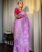 Picture of Fine Silk Medium Orchid Saree