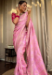 Picture of Ravishing Silk Pale Violet Red Saree