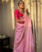 Picture of Ravishing Silk Pale Violet Red Saree