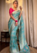 Picture of Resplendent Silk Dodger Blue Saree