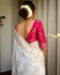 Picture of Wonderful Silk Off White Saree