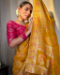 Picture of Exquisite Silk Dark Khaki Saree