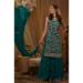 Picture of Georgette Midnight Blue Straight Cut Salwar Kameez