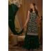 Picture of Georgette Forest Green Straight Cut Salwar Kameez