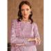 Picture of Silk & Organza Rosy Brown Straight Cut Salwar Kameez