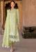 Picture of Silk & Organza Dark Khaki Straight Cut Salwar Kameez