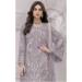 Picture of Ravishing Georgette Silver Straight Cut Salwar Kameez