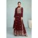 Picture of Beautiful Georgette Maroon Anarkali Salwar Kameez