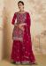 Picture of Georgette Deep Pink Straight Cut Salwar Kameez