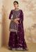 Picture of Classy Georgette Purple Straight Cut Salwar Kameez