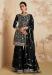 Picture of Exquisite Georgette Black Straight Cut Salwar Kameez