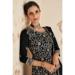 Picture of Exquisite Georgette Black Straight Cut Salwar Kameez