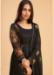 Picture of Radiant Georgette Black Straight Cut Salwar Kameez