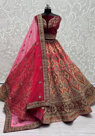 Picture of Pleasing Silk Light Pink Lehenga Choli