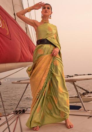 Picture of Shapely Satin Peru Saree