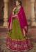 Picture of Splendid Organza Olive Drab Lehenga Choli