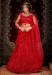 Picture of Comely Net Dark Red Lehenga Choli