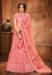 Picture of Fine Net Light Salmon Lehenga Choli