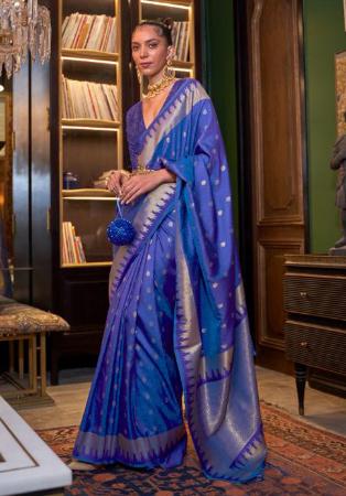 Picture of Wonderful Silk Dark Slate Blue Saree