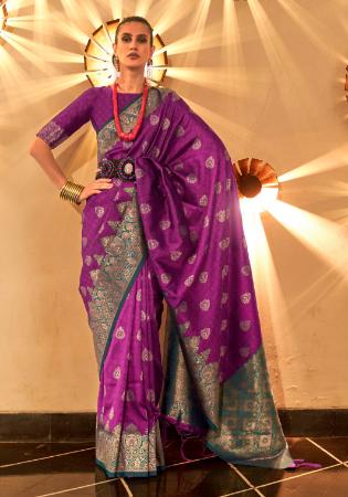 Picture of Fascinating Silk Purple Saree