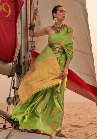 Picture of Ideal Silk Dark Khaki Saree