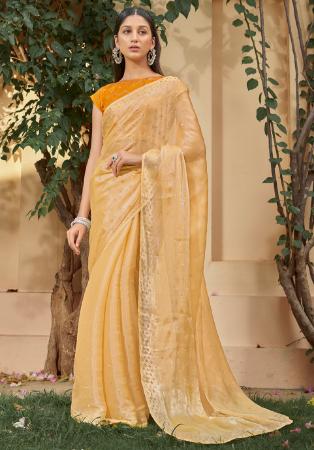 Picture of Fascinating Satin Moccasin Saree