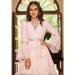 Picture of Stunning Chiffon Pink Straight Cut Salwar Kameez