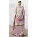 Picture of Georgette Rosy Brown Straight Cut Salwar Kameez