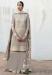 Picture of Superb Georgette Beige Straight Cut Salwar Kameez