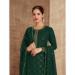 Picture of Georgette Sea Green Straight Cut Salwar Kameez