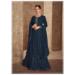 Picture of Georgette Dodger Blue Straight Cut Salwar Kameez