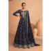 Picture of Magnificent Georgette Indigo Anarkali Salwar Kameez