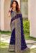 Picture of Well Formed Georgette Midnight Blue Saree