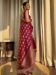 Picture of Sublime Silk Maroon Saree