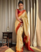 Picture of Magnificent Silk Burly Wood Saree