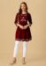 Picture of Pleasing Rayon Maroon Kurtis & Tunic