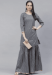 Picture of Exquisite Rayon Slate Grey Kurtis & Tunic