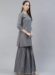 Picture of Exquisite Rayon Slate Grey Kurtis & Tunic