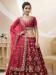 Picture of Grand Silk Indian Red Lehenga Choli