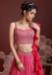 Picture of Pretty Chiffon & Silk Hot Pink Lehenga Choli