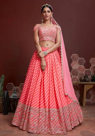 Picture of Appealing Chiffon & Silk Rosy Brown Lehenga Choli