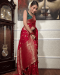 Picture of Marvelous Silk Crimson Saree