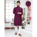 Picture of Good Looking Rayon Purple Kurtas