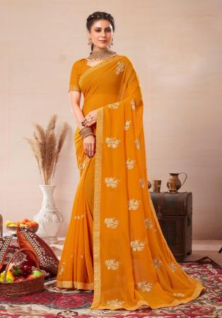 Picture of Splendid Georgette Peru Saree