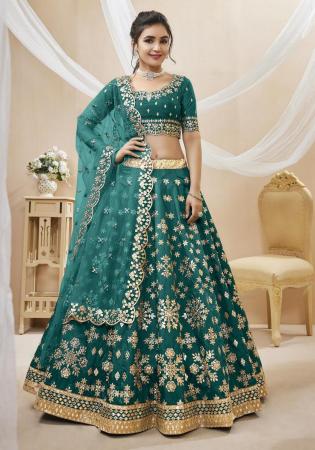 Picture of Ravishing Silk Slate Grey Lehenga Choli